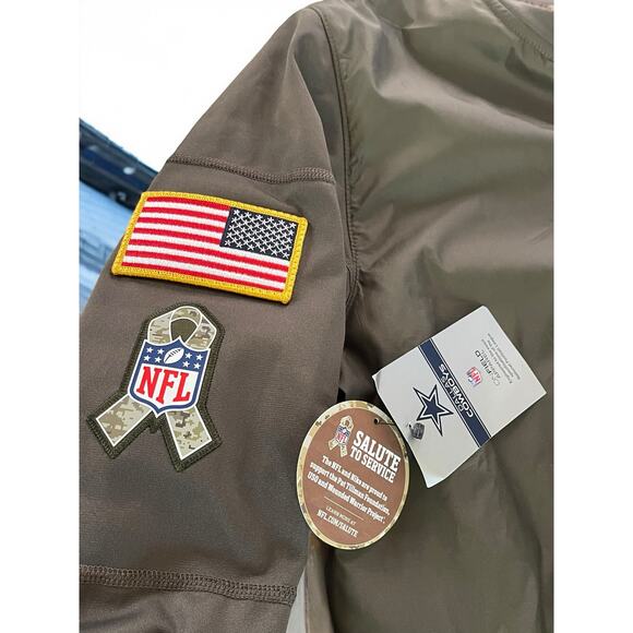 NWT Nike Dallas Cowboys Men's NFL Salute to Service 1/2 Zip Hybrid Jacket Size L - Picture 9 of 12